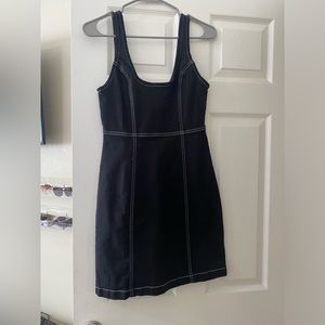 Black cotton on dress